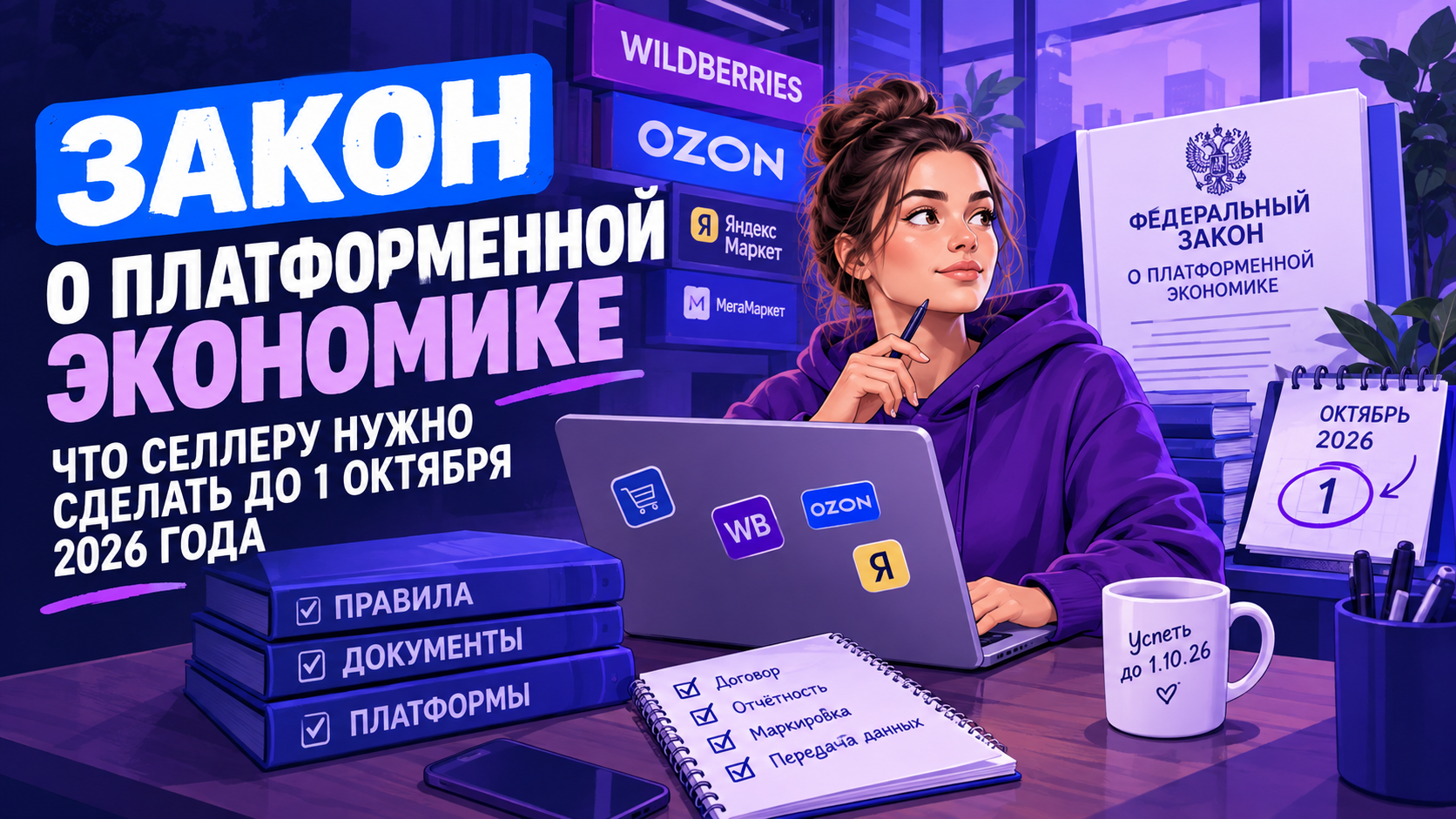 Гайд: закон о платформенной экономике, что селлеру нужно сделать до 1 октября 2026 года